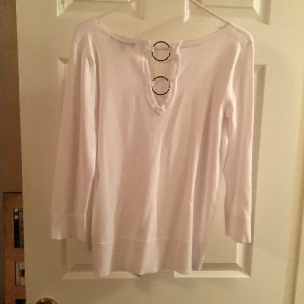 White sweater NWOT - Picture 2 of 3